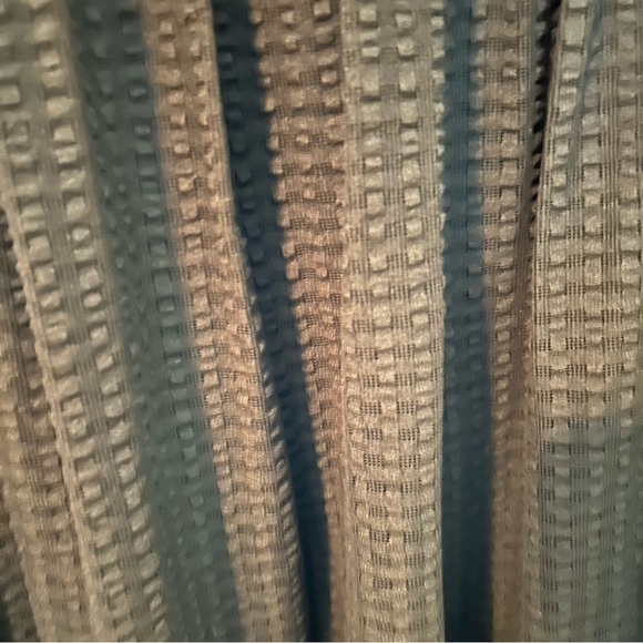 Lord & Taylor Black Draped Neck Waffle Style Lace Fully Lined Sleeveless Dress - Picture 15 of 15